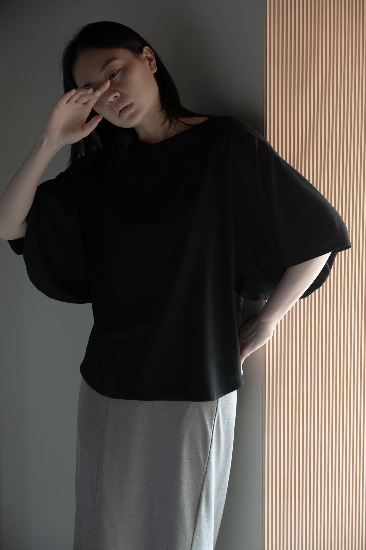 小袖-Tシャツ［和紙天竺］